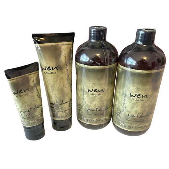 Wen Other - New Sealed Wen Sweet Almond Mint Cleansing Conditioner Anti-Frizz Styling Cream